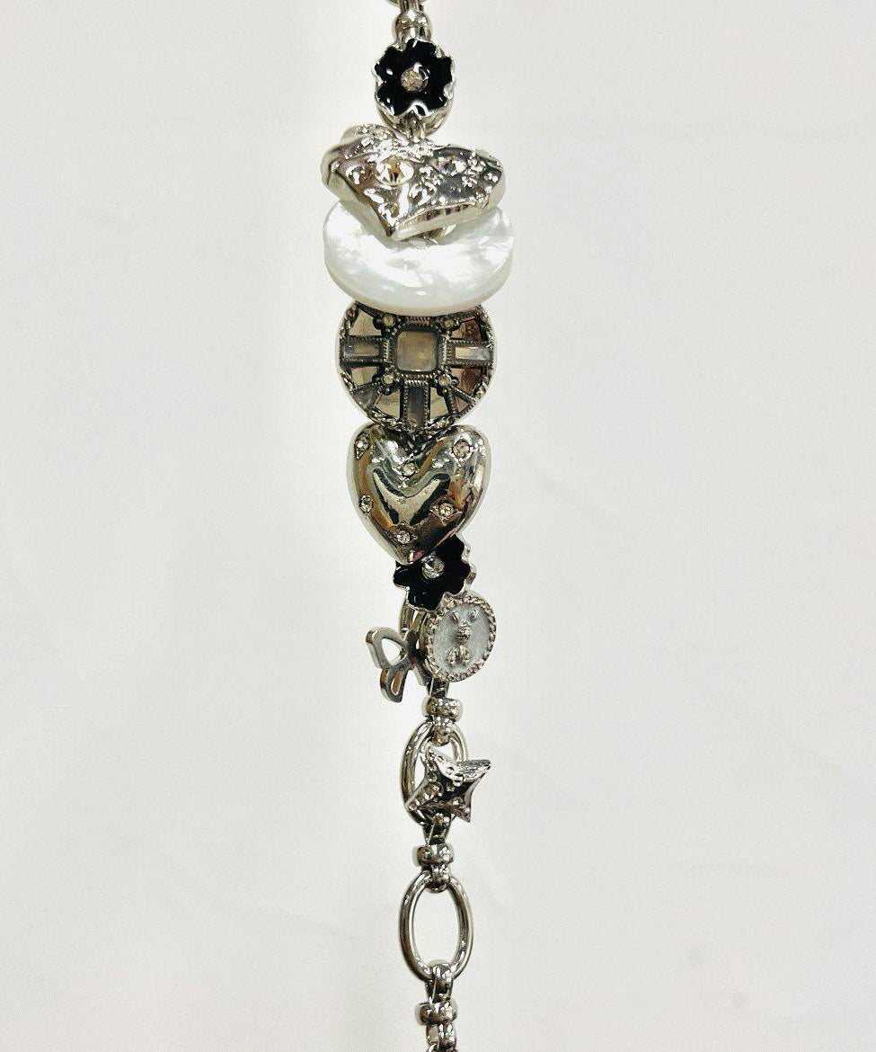 Boutique Silk Metal Chain Chain Bracelet
