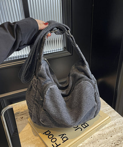 Light Blue Durable Denim Message Bag