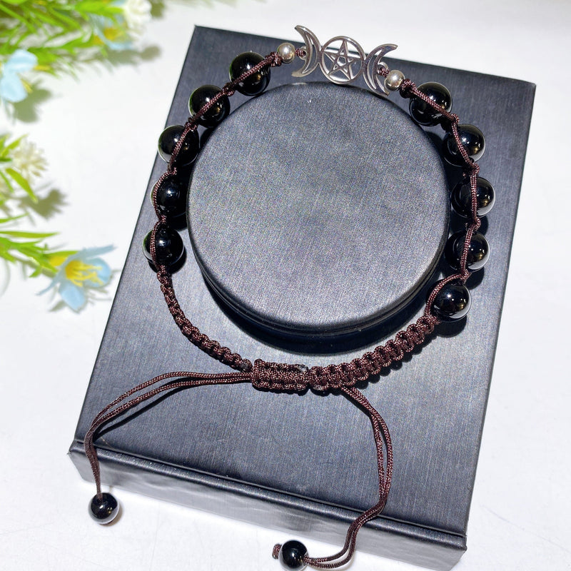 Adjustable 8mm Mixed Crystal Spiritual Bracelet