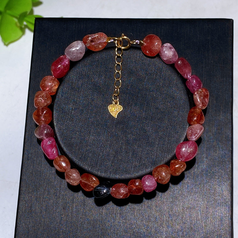 Adjustable Crystal Healing Bracelet With Natural Gemstones