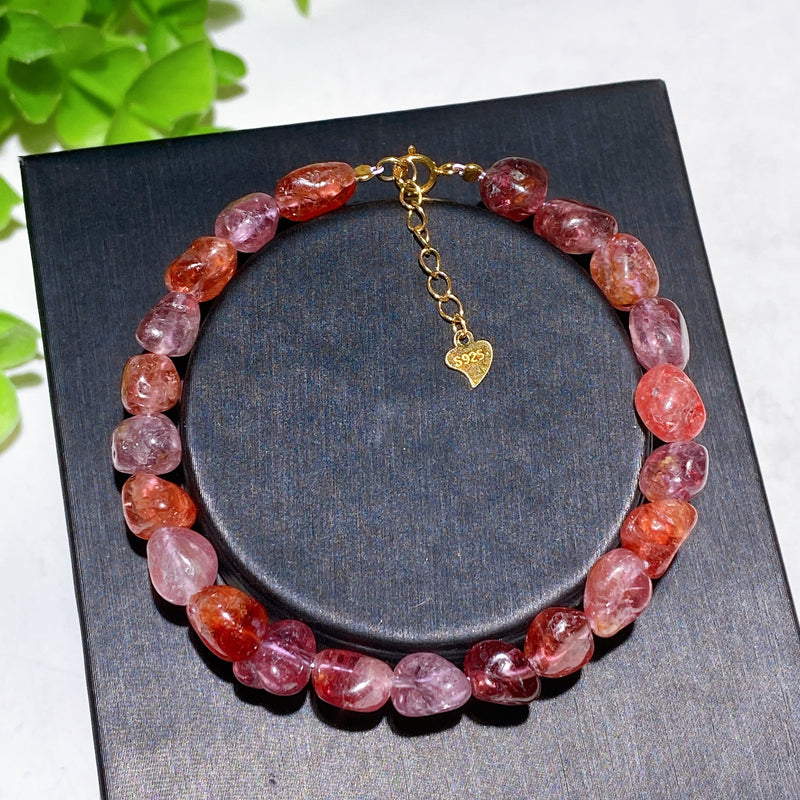 Adjustable Crystal Healing Bracelet With Natural Gemstones