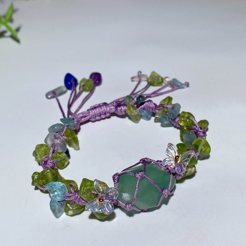 Adjustable Mixed Crystal Spiritual Bracelet 5-7cm Healing Energy