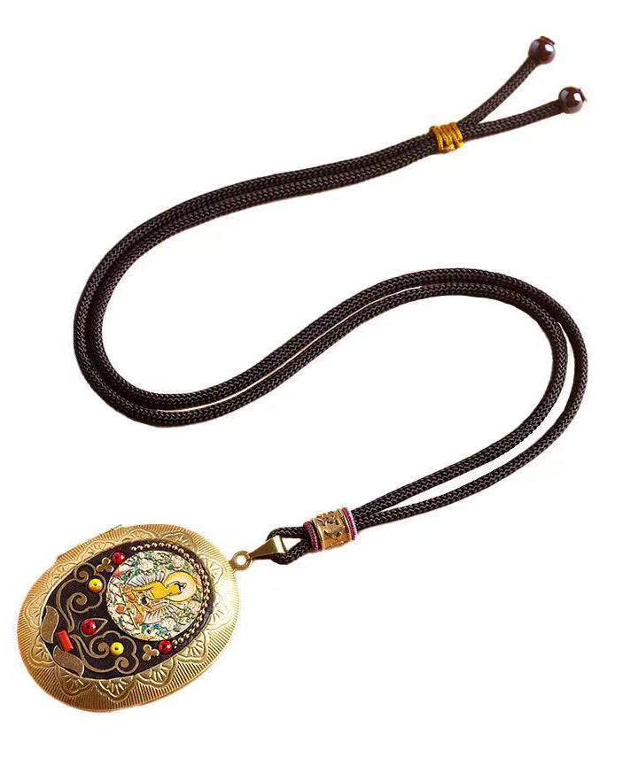 Boutique Diy Da Ri Tathagata Copper Pendant Necklace