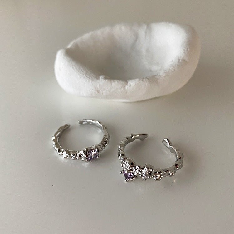 [] Brielle Amethyst Ring Set