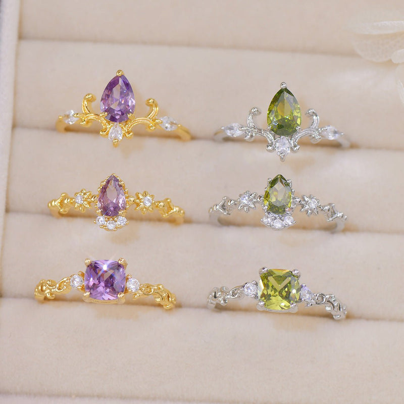 [sample ] Ayla Peridot Ring in Silver