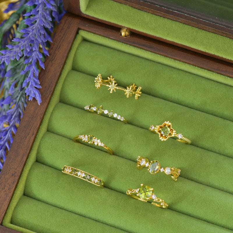 Ayla Peridot Ring in Gold