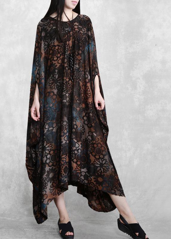 Modern Chocolate Long Summer Dress