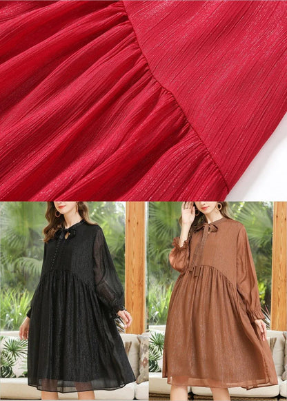 Boutique Black Chiffon Rivet Summer Long Dresses