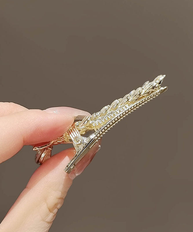 Crystal Ears of Wheat Duck Mouth Hairpin