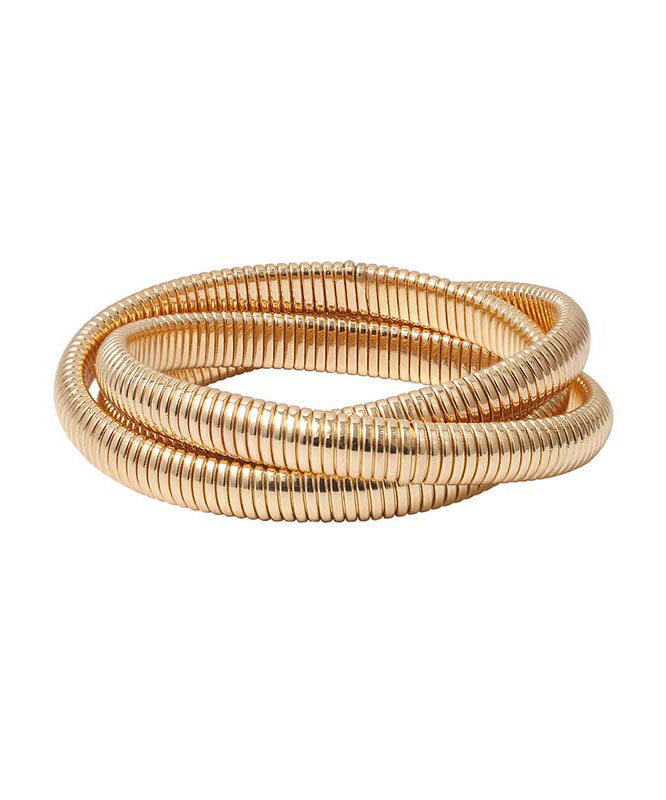 Gold 18k Gold Multi Layer Chain Bracelet