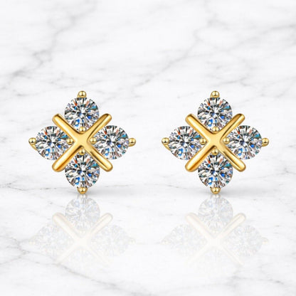 "dakota" Lab Diamond Stud Earrings