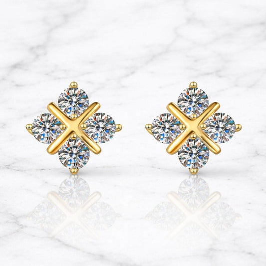 "dakota" Lab Diamond Stud Earrings