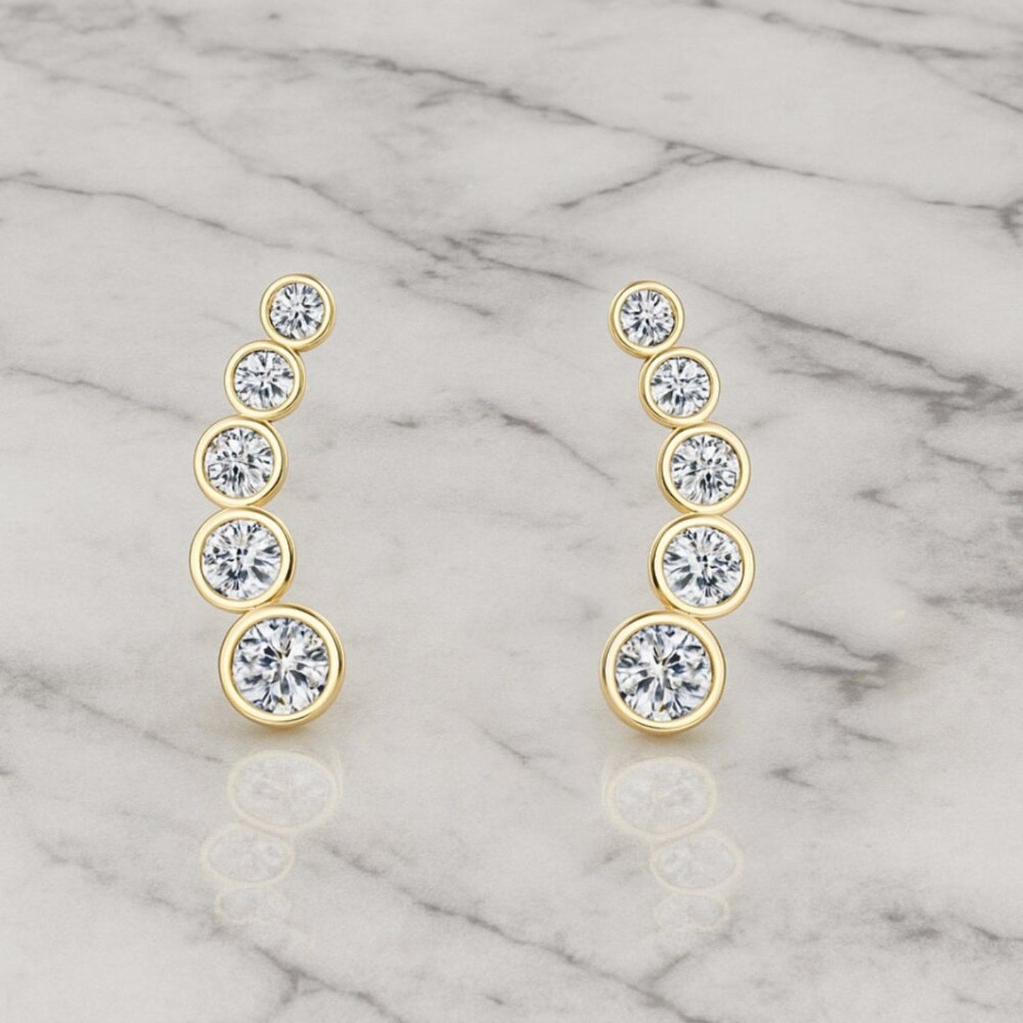 "kallie" Lab Diamond Cascade Earrings