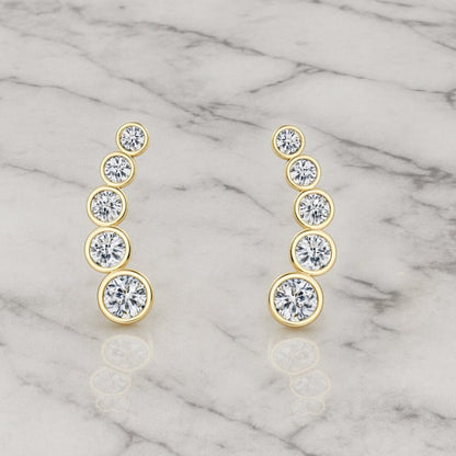 "kallie" Lab Diamond Cascade Earrings