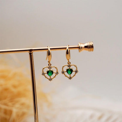 Emerald Baroque Earrings (3 Styles)
