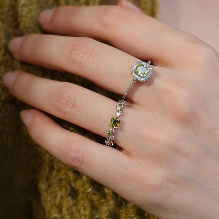 Peridot Poetry Ring