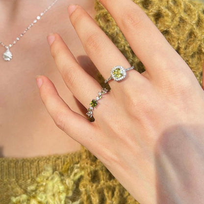Peridot Poetry Ring
