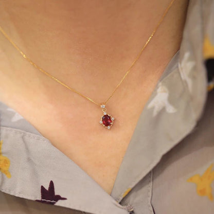 Baroque Ruby Necklace