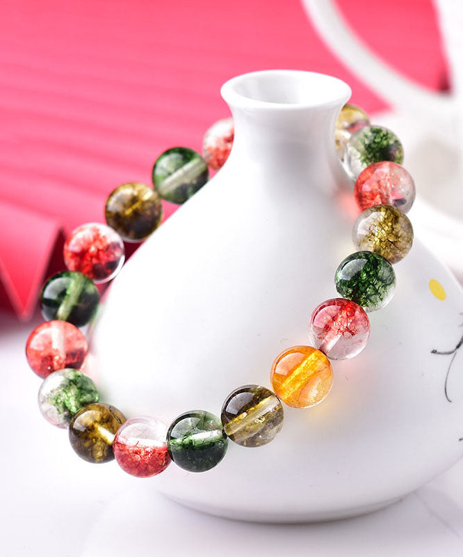 Rainbow Crystal Beaded Bracelet