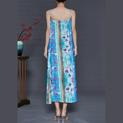 Blue Print Silm Fit Cotton Sundress Summer