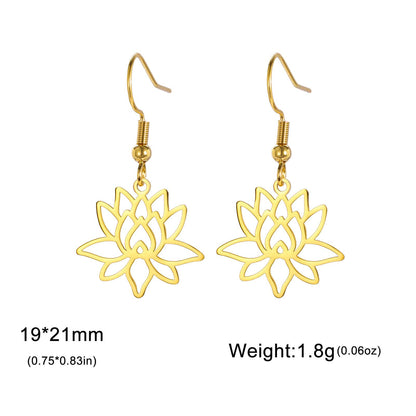 Lotus Radiance Bloom Earrings