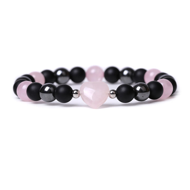 Black Onyx & Tiger Eye Protection Bracelet 8mm Beads