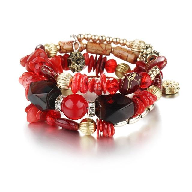 Natural Stone Beads Wrap Bracelet