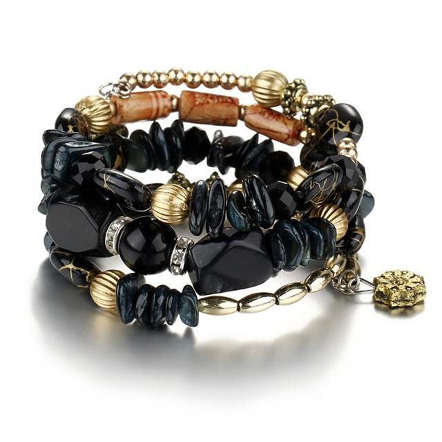 Natural Stone Beads Wrap Bracelet
