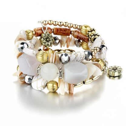 Natural Stone Beads Wrap Bracelet