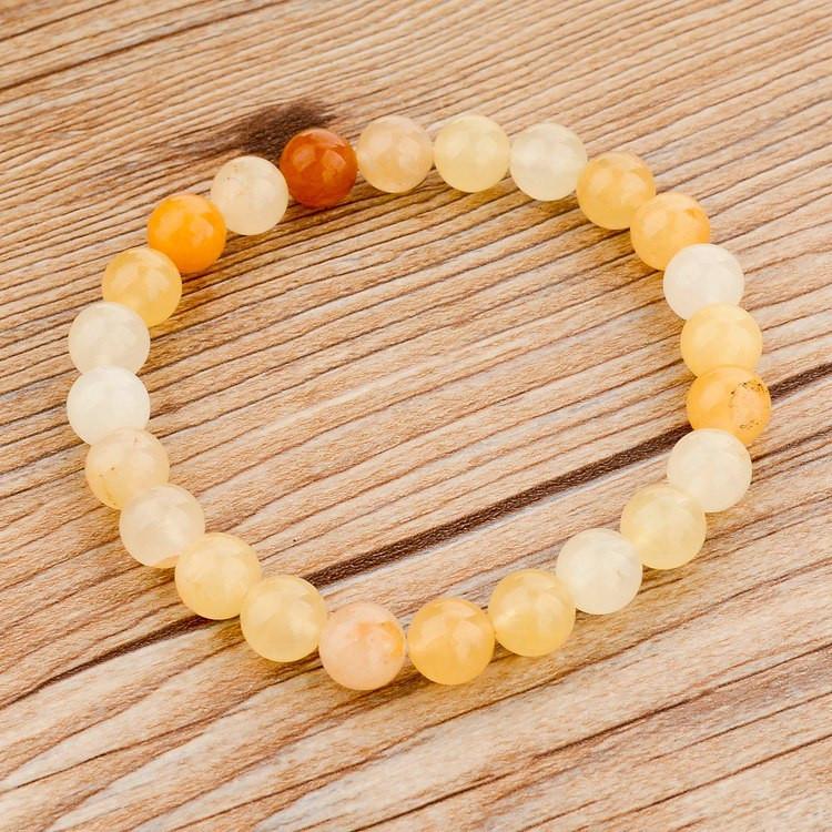 Elastic Rope Natural Stone Bracelet