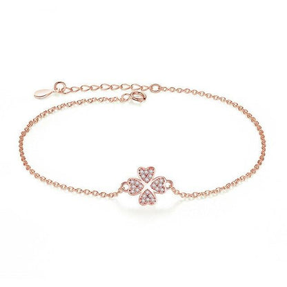Four Leaf Clover Charm Bracelet