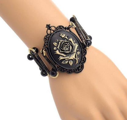 Steampunk Gothic Rose Bracelet