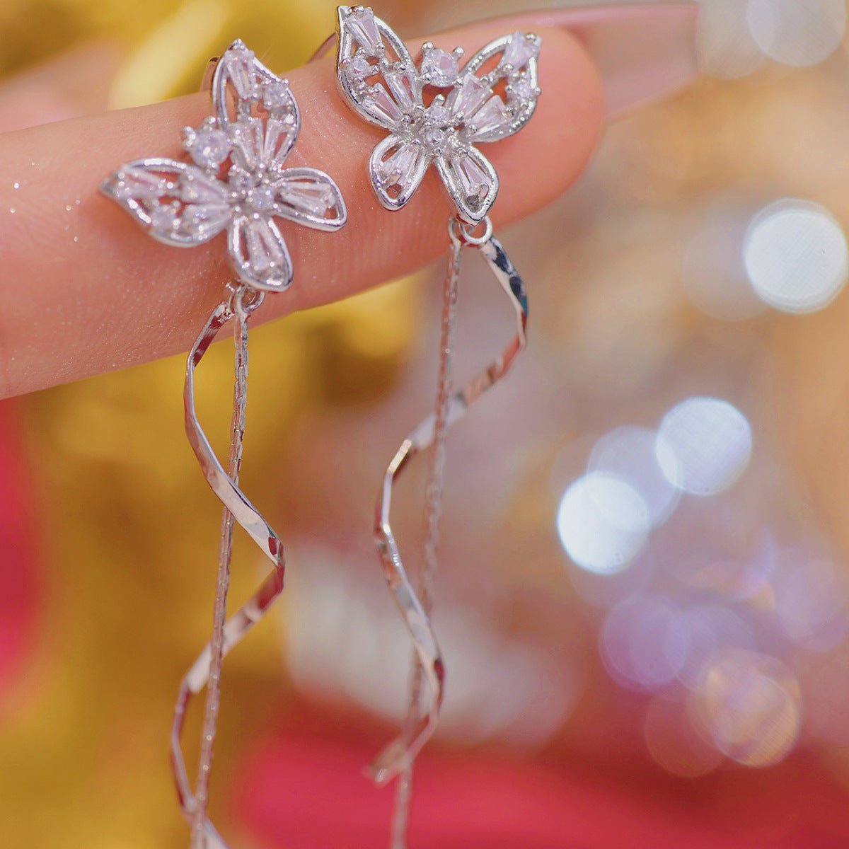 Tara Butterfly Drop Earrings