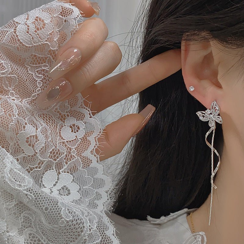Tara Butterfly Drop Earrings