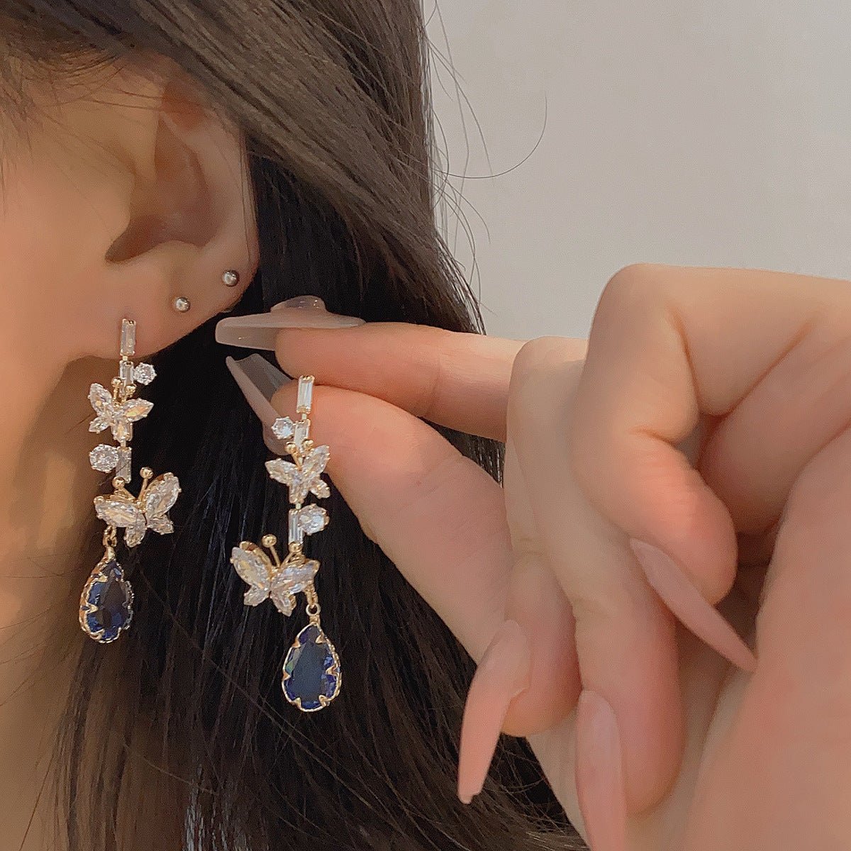 Yolanda Butterfly Drop Earrings