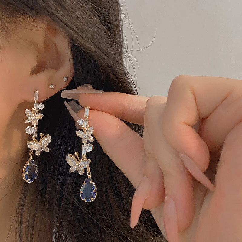 Yolanda Butterfly Drop Earrings