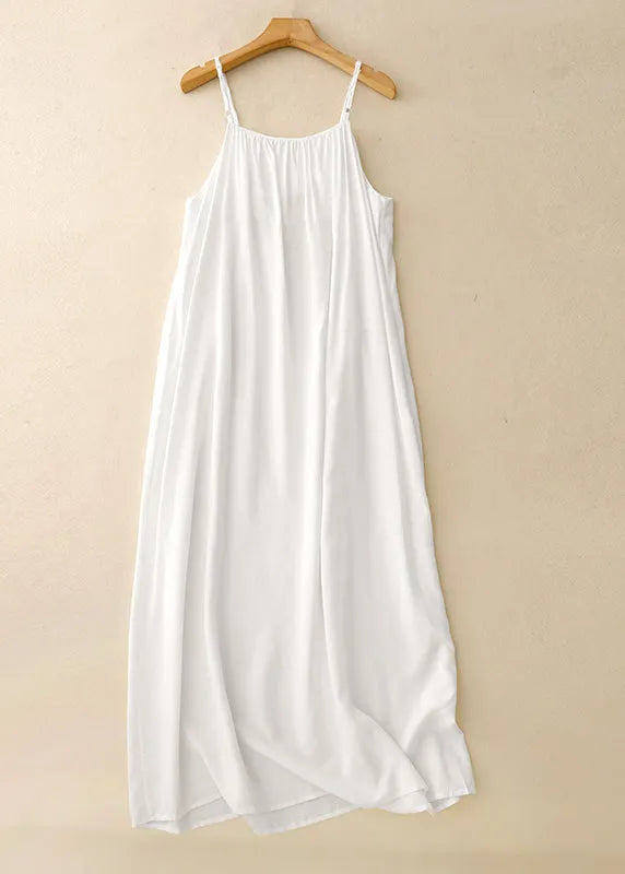 Black Oversized Chiffon Spaghetti Strap Dress Summer