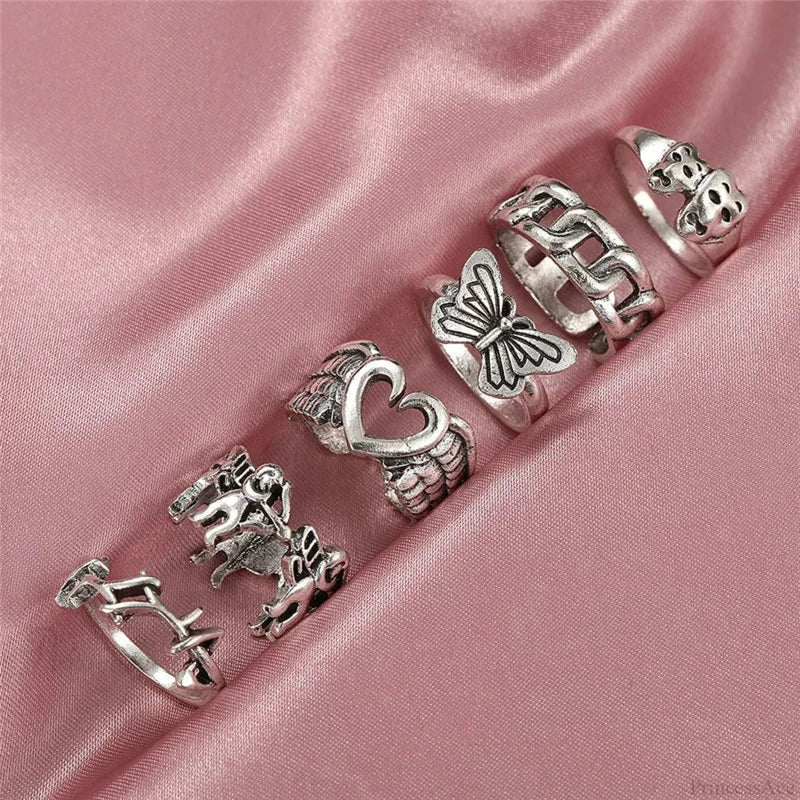 Dark Skull Blossom Seraphim Butterfly Band