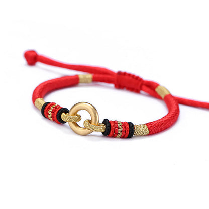 Red String Bracelet With Silver 999 for Protection and Luck