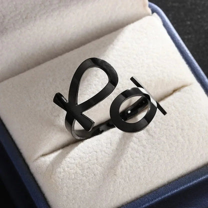 Sinister Eye Style Gothic Pointer Ring