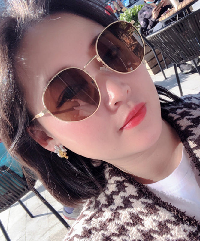 Diy Colorblock Alloy Zircon Crystal Stud Earrings