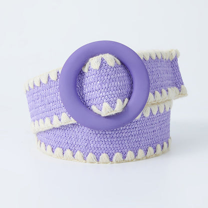 Sweet Color Block Contrast Belts
