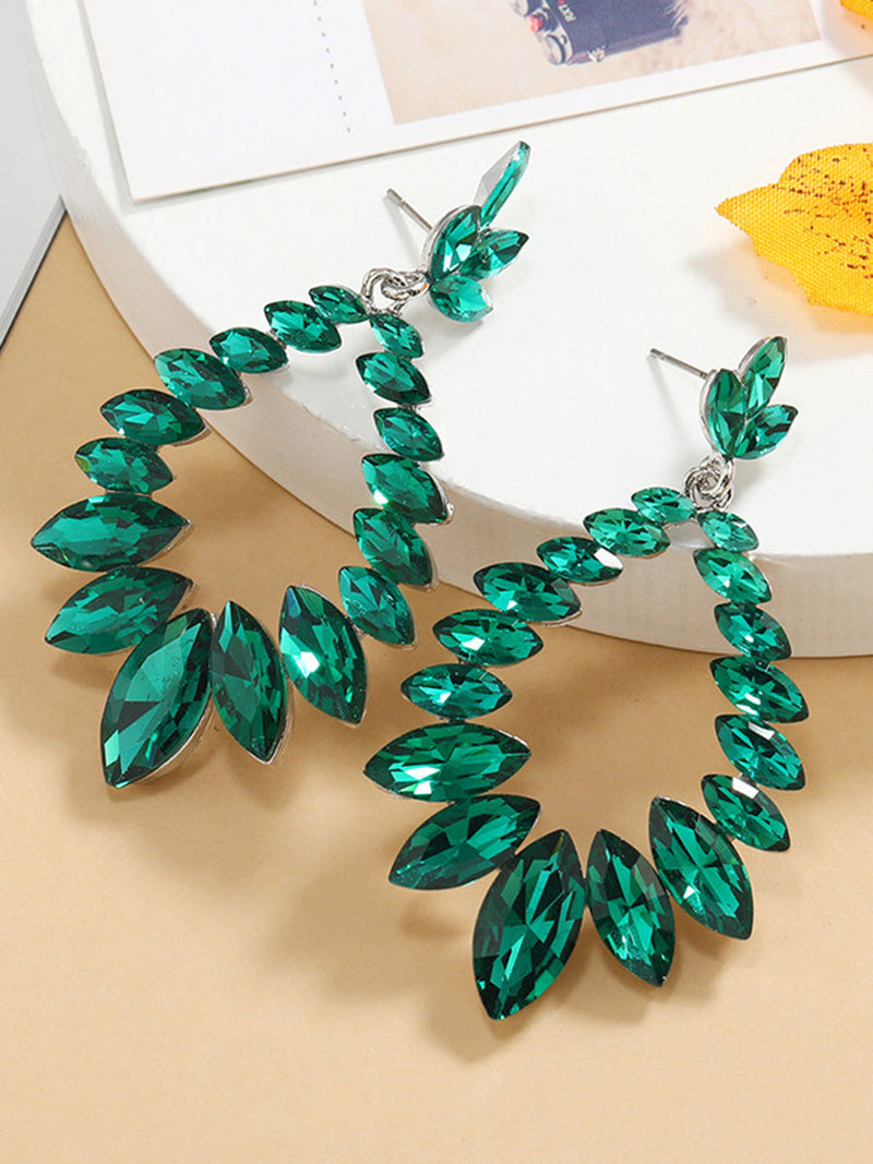 Geometric Rhine Stones Earrings Accessories