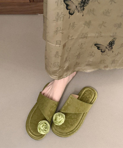 New Chinese Style Purple Toe Set Slippers