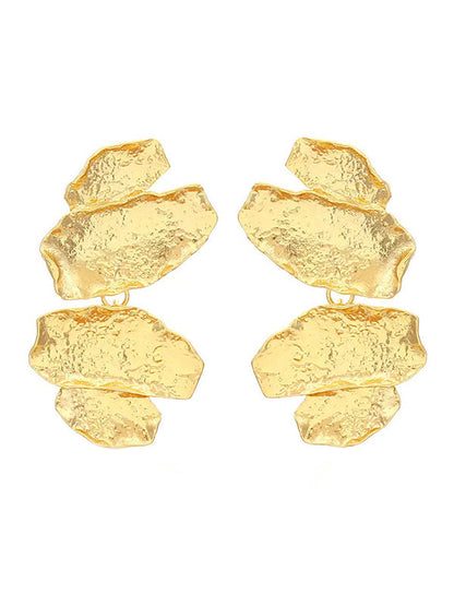 Irregularity Chains Shiny Earrings Accessories