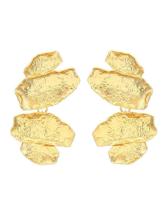 Irregularity Chains Shiny Earrings Accessories