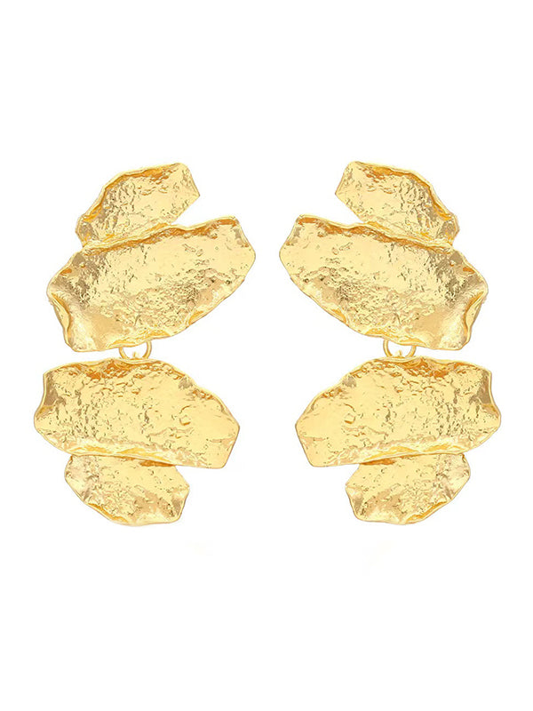 Irregularity Chains Shiny Earrings Accessories