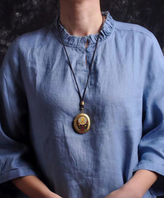 Boutique Diy Da Ri Tathagata Copper Pendant Necklace