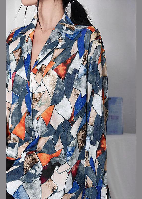Italian Colorblock Peter Pan Collar Long Sleeve Upf 50+ Shirt Tops Summer