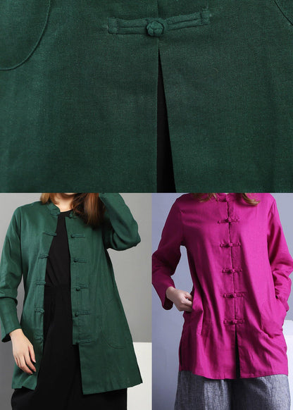 Low High Design Chinese Button Spring Top